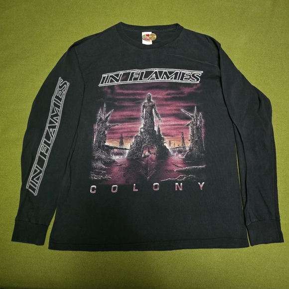 Fruit of the Loom Other - Vintage In Flames "Colony" long-sleeve T-shirt. 